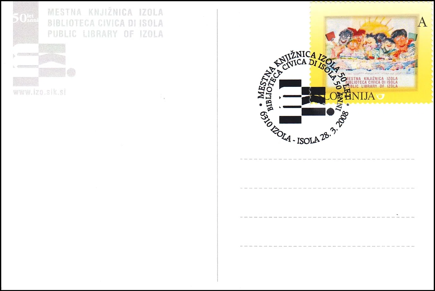 MESTNA KNJIŽNICA IZOLA 50 LET - BIBLIOTECA CIVICA DI IZOLA 50 ANNI